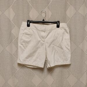 J. Crew Women's Classic Chino White Shorts Size 10